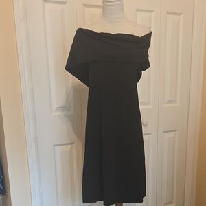 NWT COS Off Shulder Blk Dress Sz L